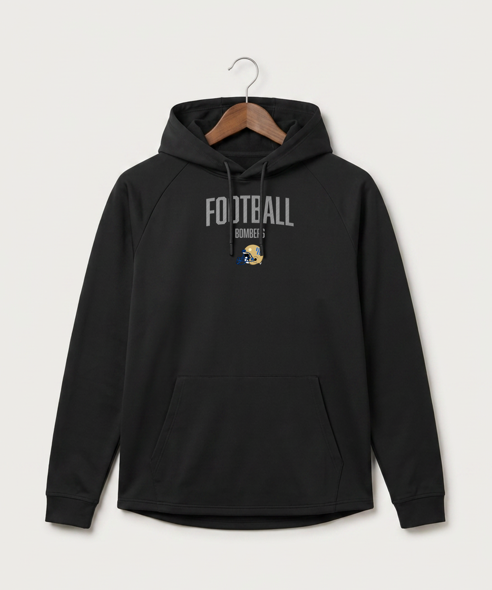 Braham Area High School Football (Boys) - Black Hoodie - Full Front