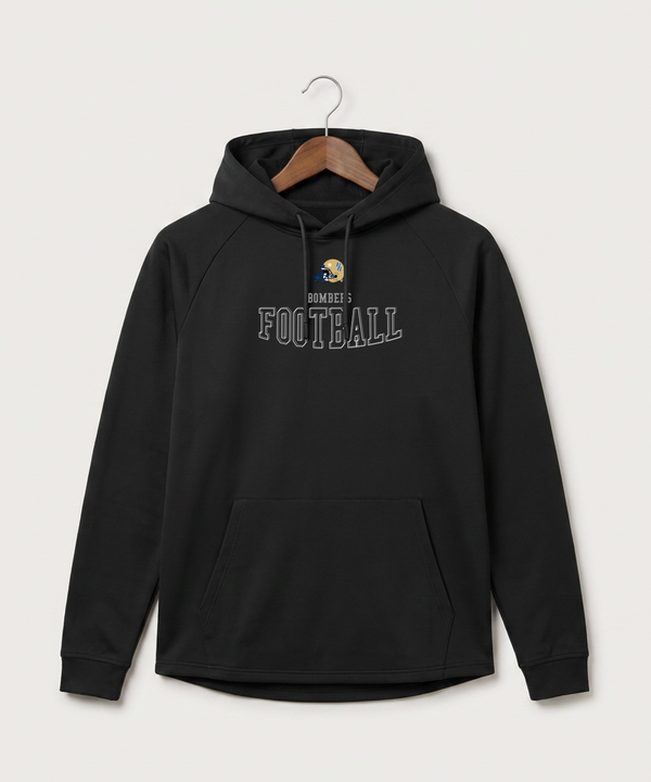 Braham Area High School Football (Boys) - Black Hoodie - Full Front
