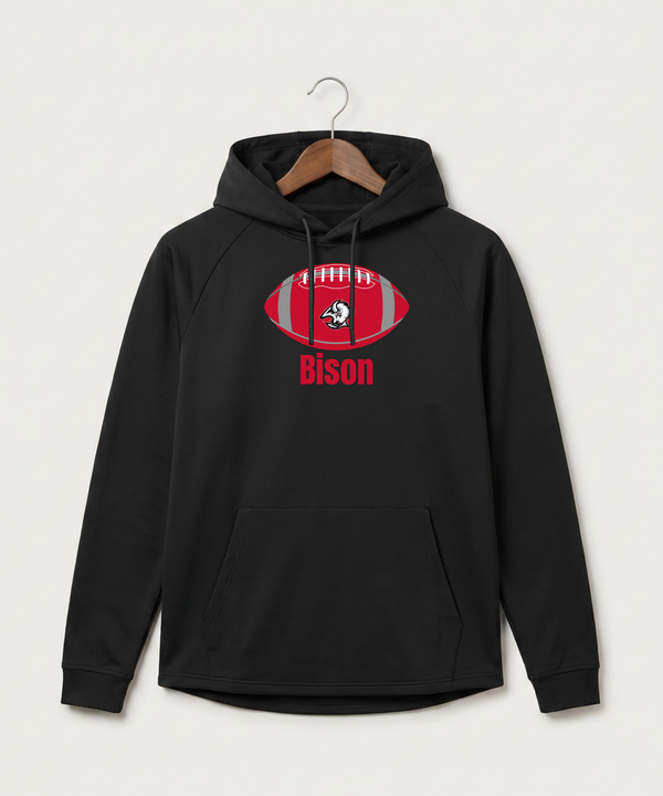 Buffalo High School Football (Boys) - Black Hoodie - Full Front