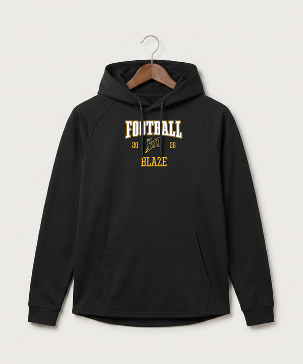 Burnsville High School Football (Boys) - Black Hoodie - Full Front