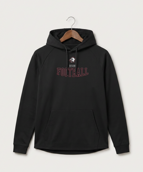 Buffalo High School Football (Boys) - Black Hoodie - Full Front