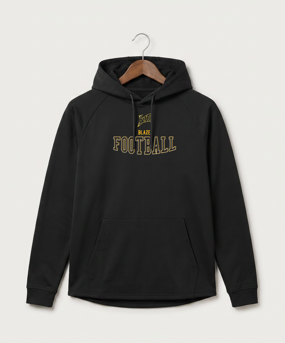 Burnsville High School Football (Boys) - Black Hoodie - Full Front