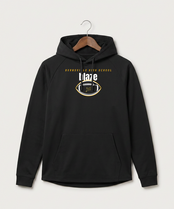 Burnsville High School Football (Boys) - Black Hoodie - Full Front