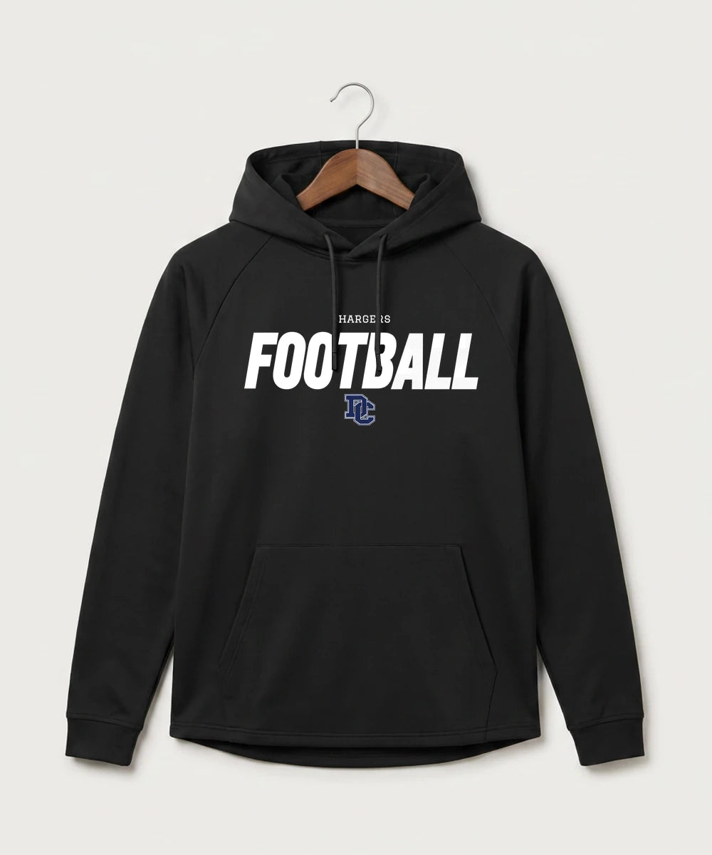 Dassel Cokato High School Football (Boys) - Black Hoodie - Full Front