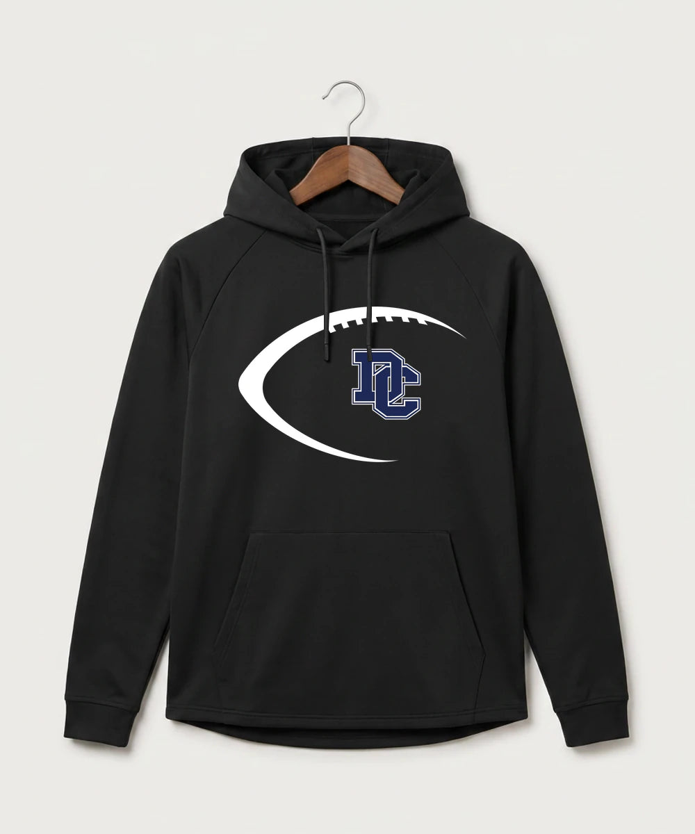 Dassel Cokato High School Football (Boys) - Black Hoodie - Full Front