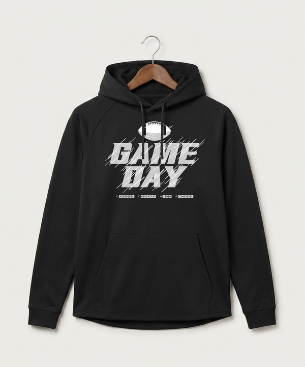Dassel Cokato High School Football (Boys) - Black Hoodie - Full Front