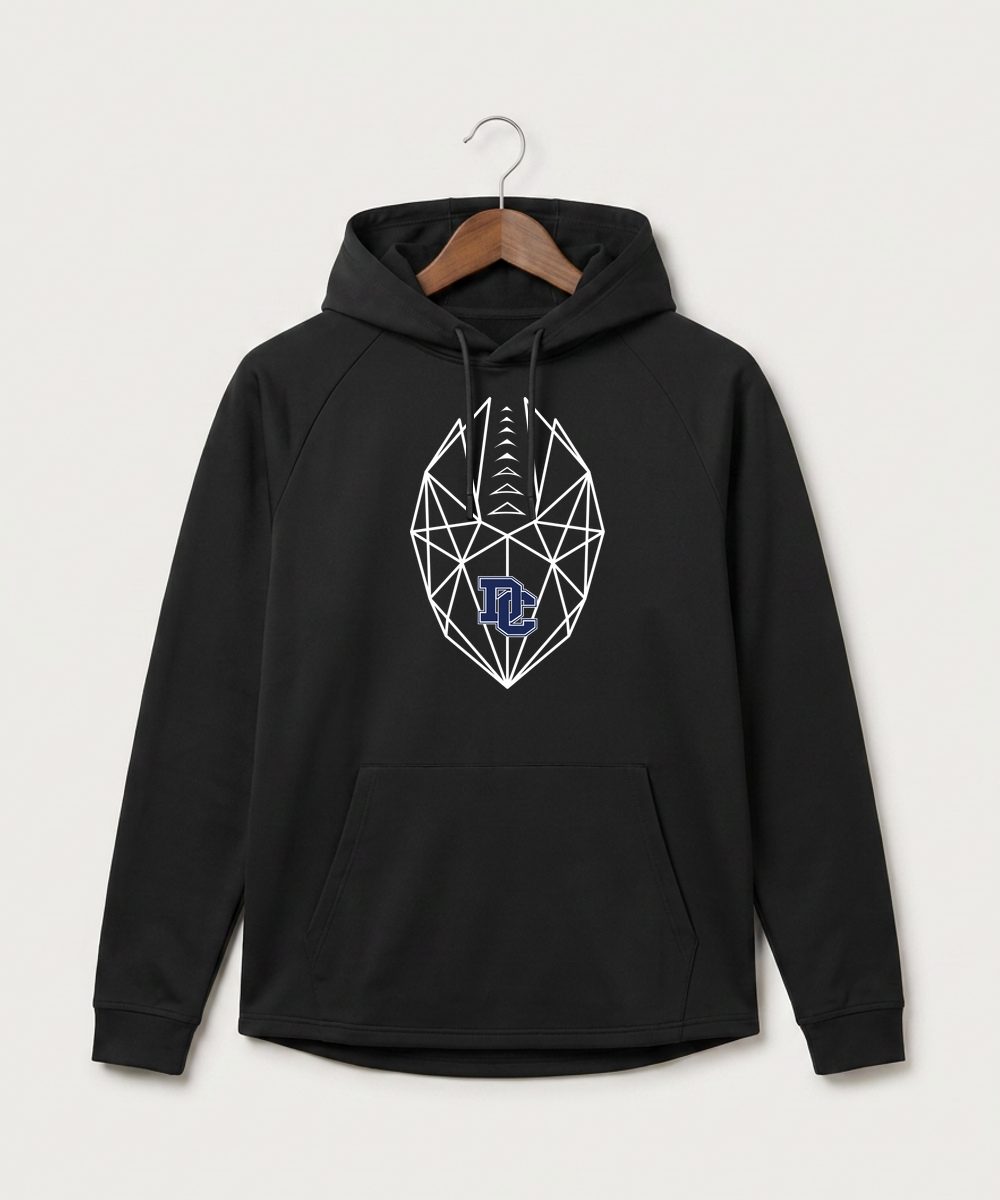 Dassel Cokato High School Football (Boys) - Black Hoodie - Full Front