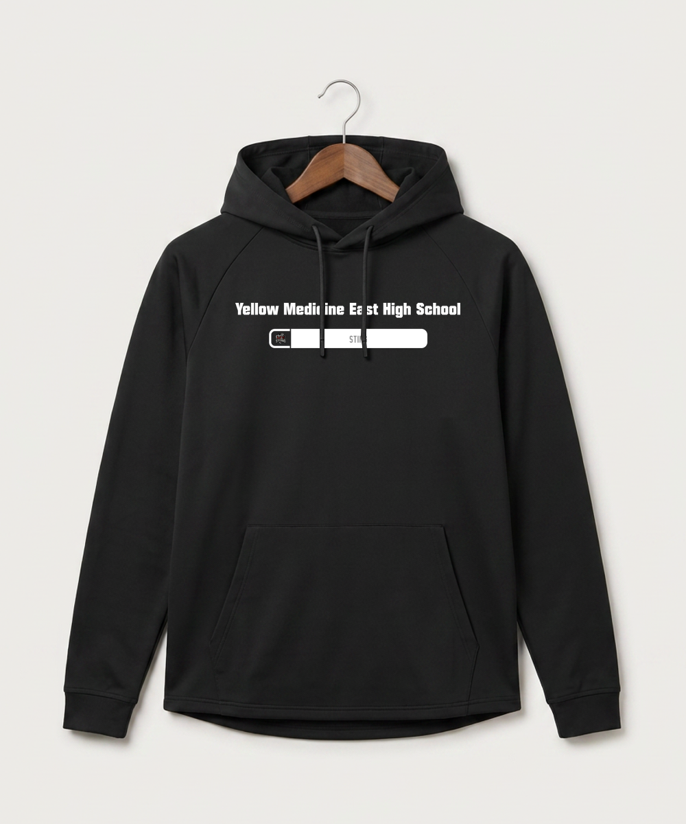Yellow Medicine East High School Athletics - Black Hoodie - Full Front