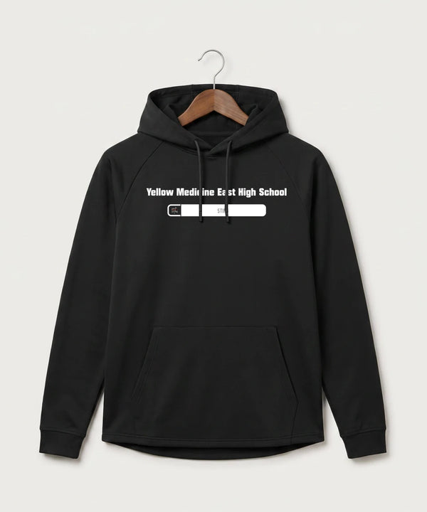 Yellow Medicine East High School Athletics - Black Hoodie - Full Front