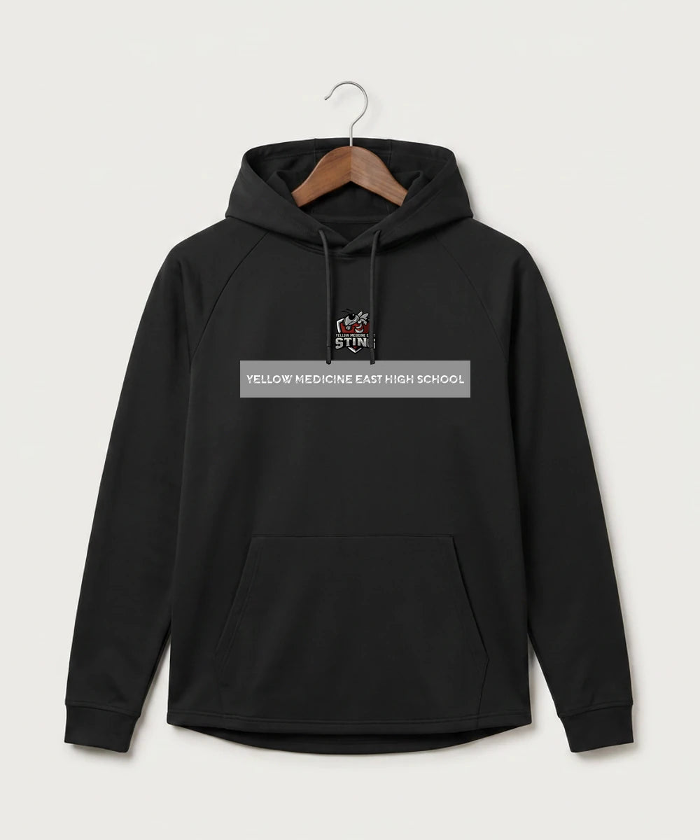 Yellow Medicine East High School Athletics - Black Hoodie - Full Front