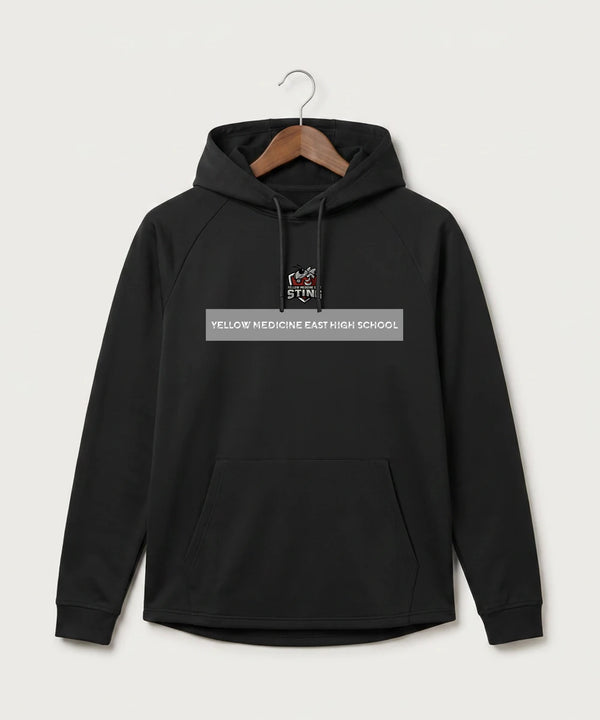 Yellow Medicine East High School Athletics - Black Hoodie - Full Front