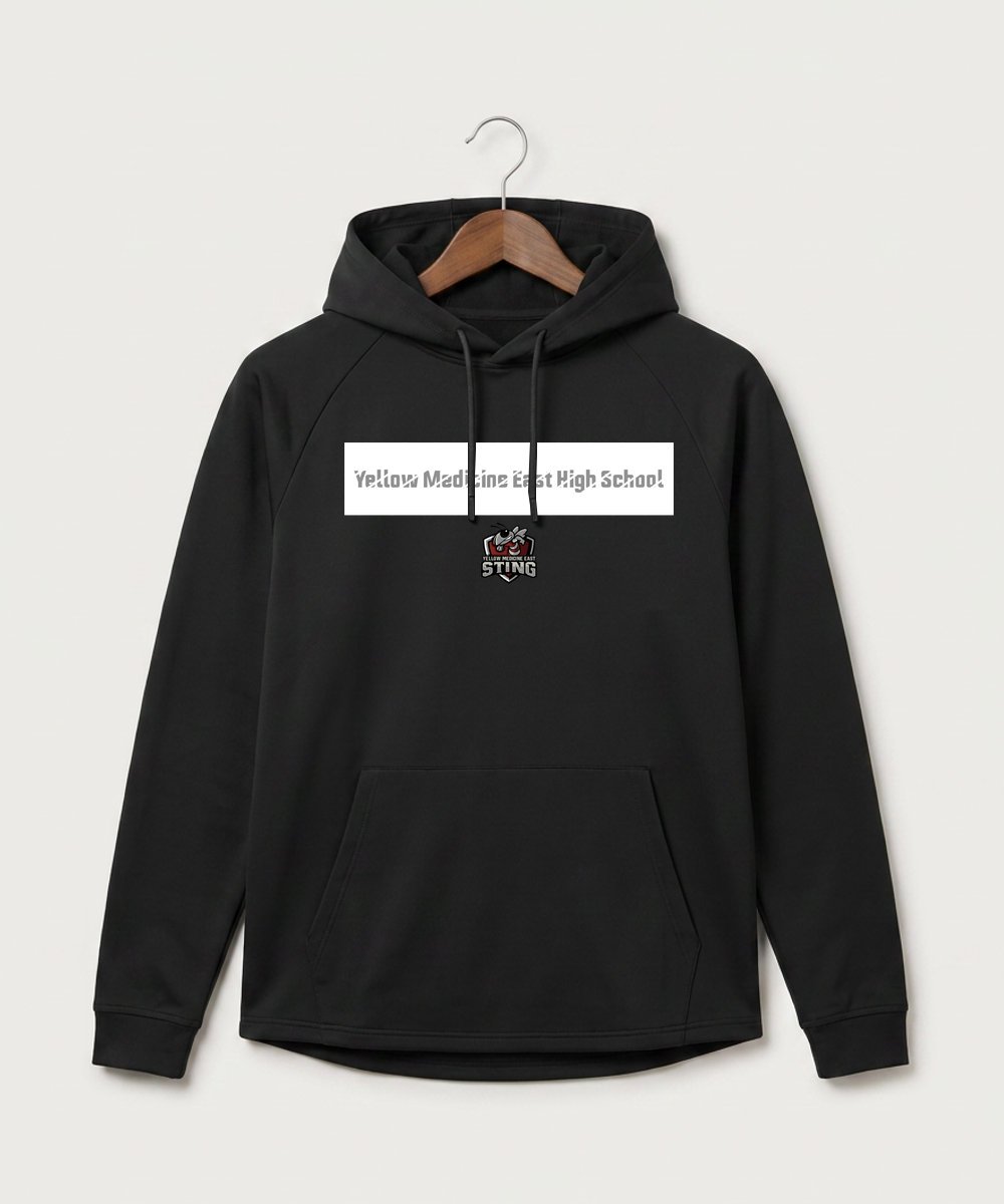 Yellow Medicine East High School Athletics - Black Hoodie - Full Front