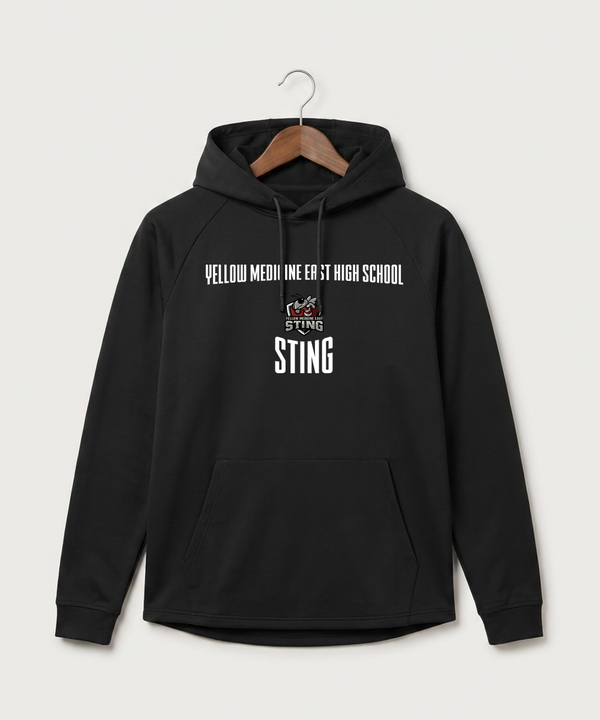 Yellow Medicine East High School Athletics - Black Hoodie - Full Front