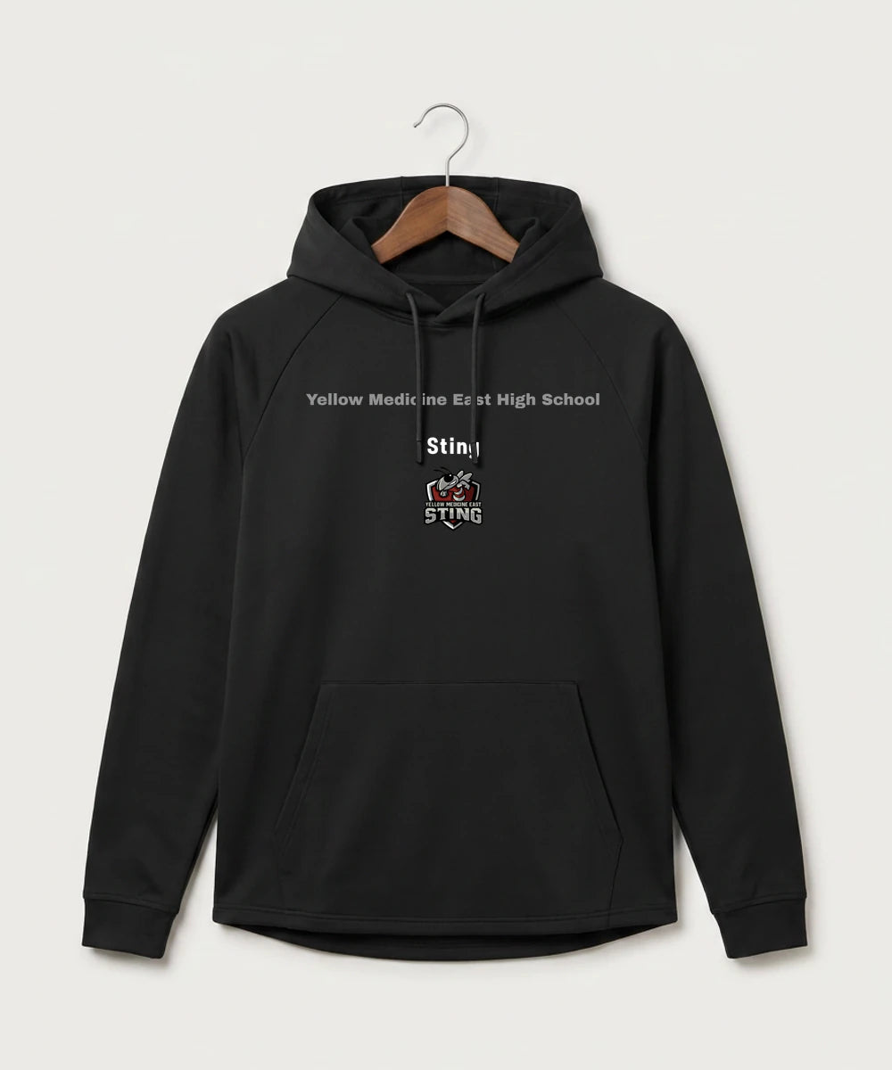Yellow Medicine East High School Athletics - Black Hoodie - Full Front