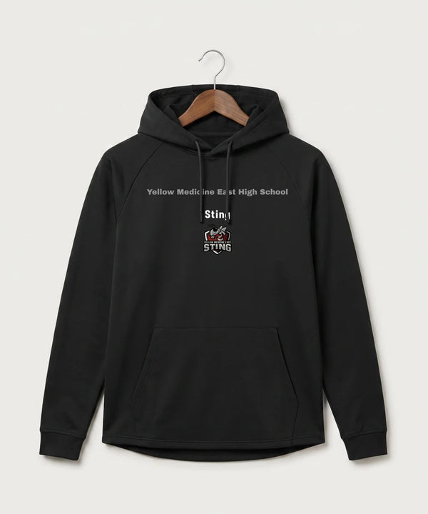 Yellow Medicine East High School Athletics - Black Hoodie - Full Front