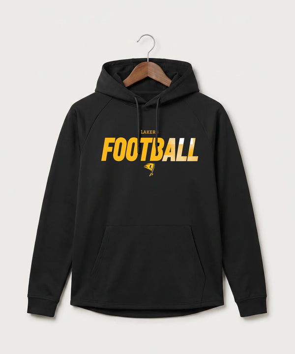 Howard Lake Waverly Winsted High School Football (Boys) - Black Hoodie - Full Front