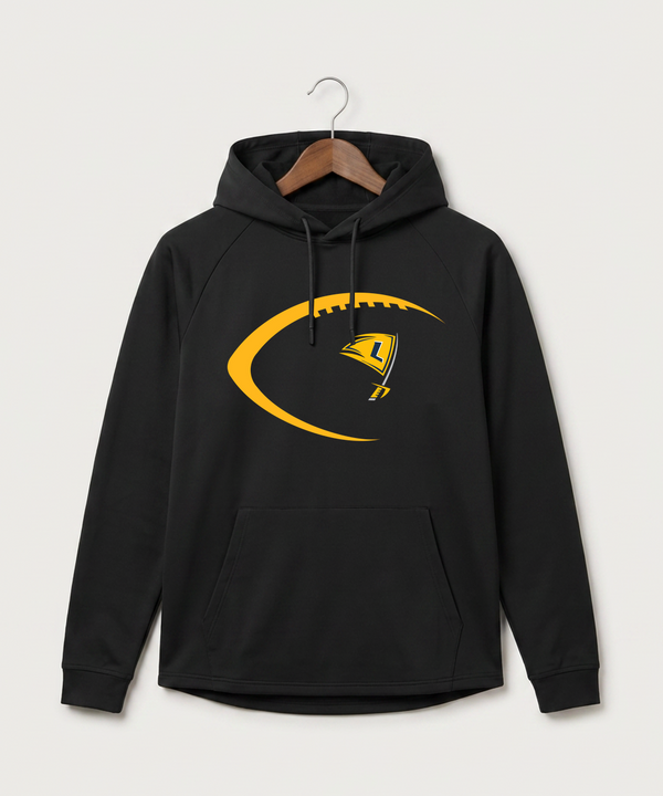 Howard Lake Waverly Winsted High School Football (Boys) - Black Hoodie - Full Front