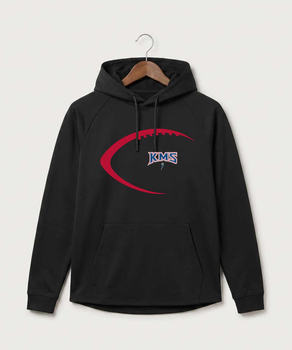 Kerkhoven-Murdock-Sunburg High School Football (Boys) - Black Hoodie - Full Front