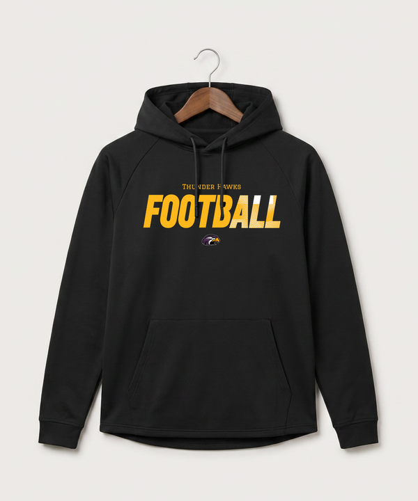 Montevideo High School Football (Boys) - Black Hoodie - Full Front