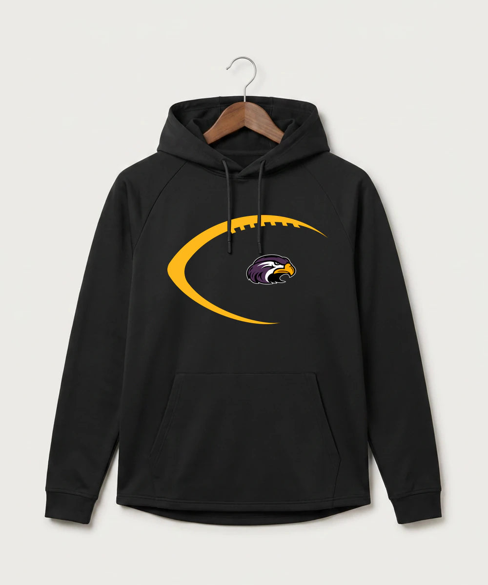 Montevideo High School Football (Boys) - Black Hoodie - Full Front