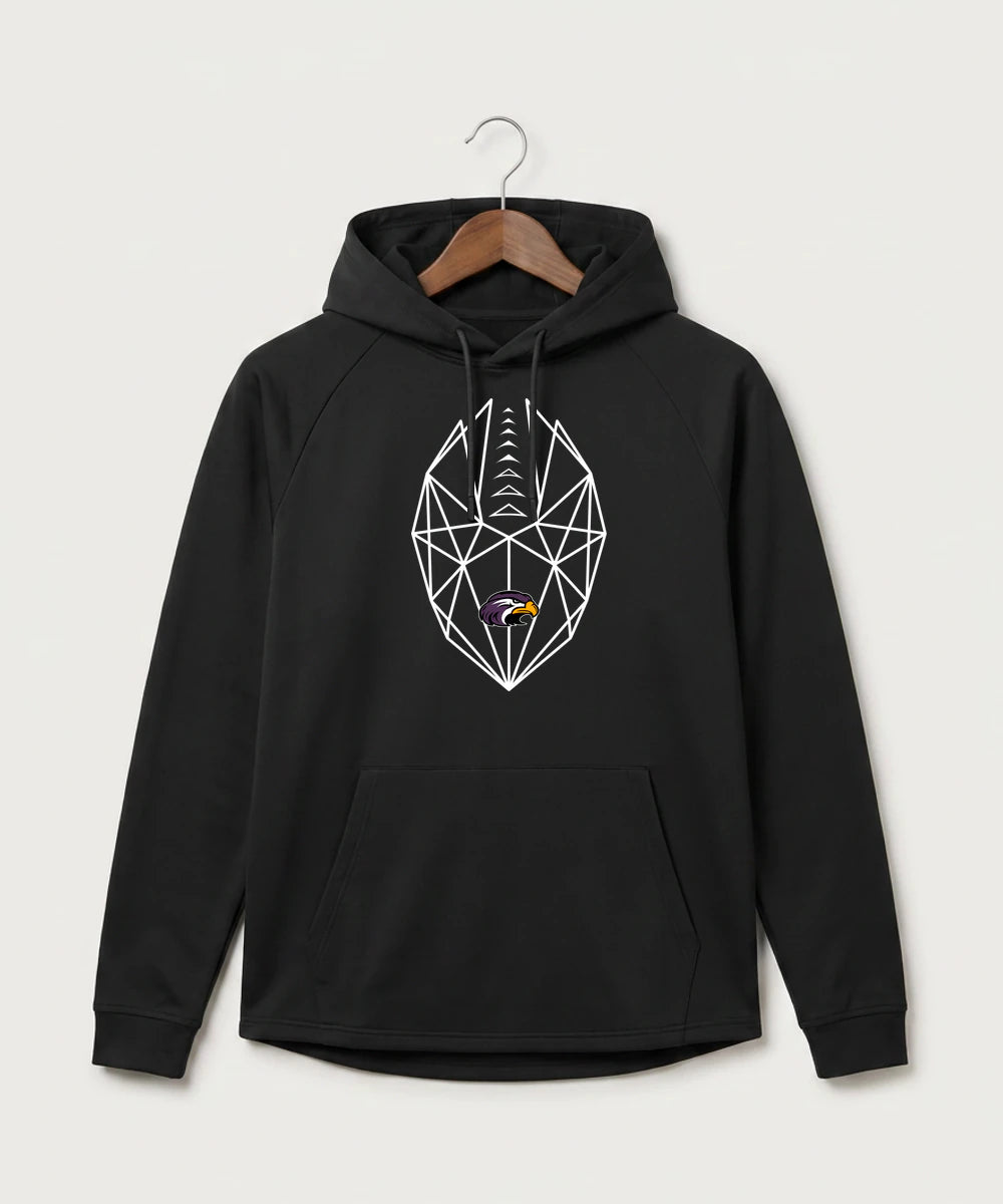 Montevideo High School Football (Boys) - Black Hoodie - Full Front