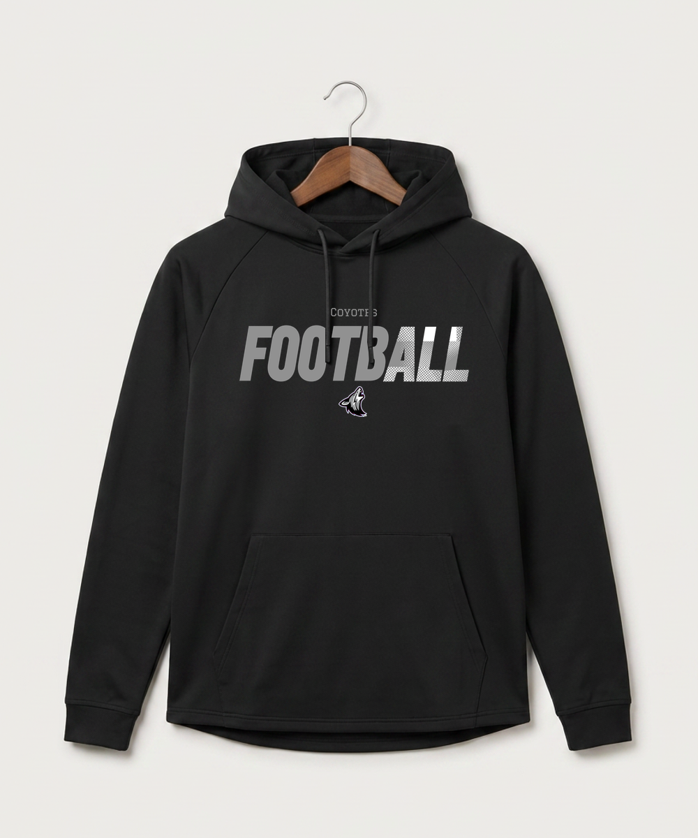 Heron Lake-Okabena High School Football (Boys) - Black Hoodie - Full Front