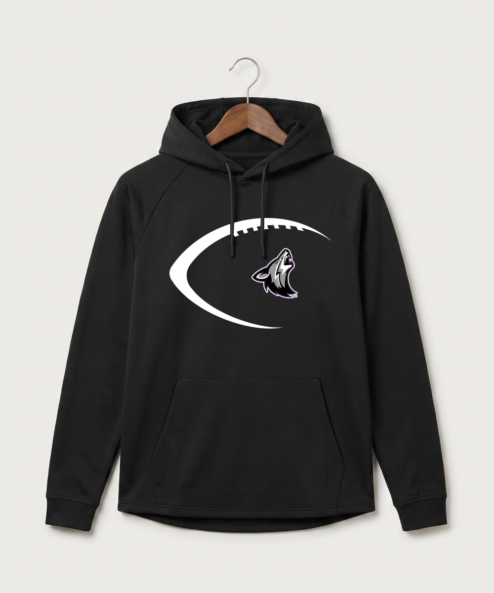 Heron Lake-Okabena High School Football (Boys) - Black Hoodie - Full Front