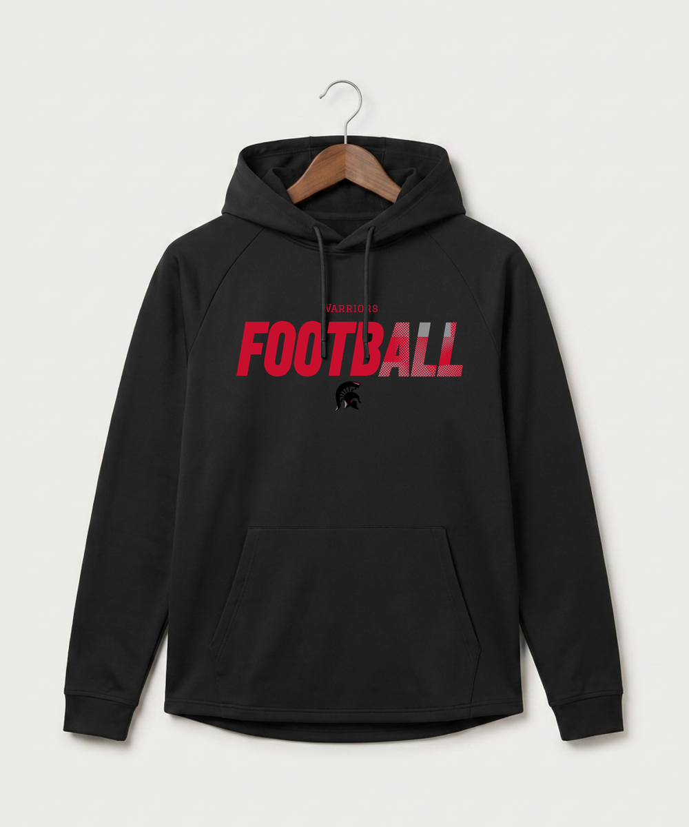 Bold High School Football (Boys) - Black Hoodie - Full Front