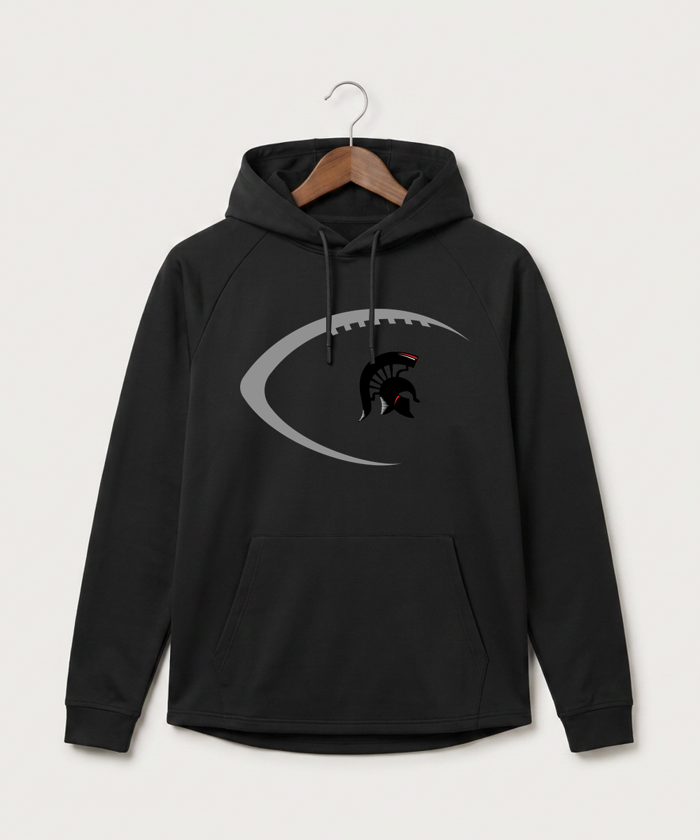 Bold High School Football (Boys) - Black Hoodie - Full Front