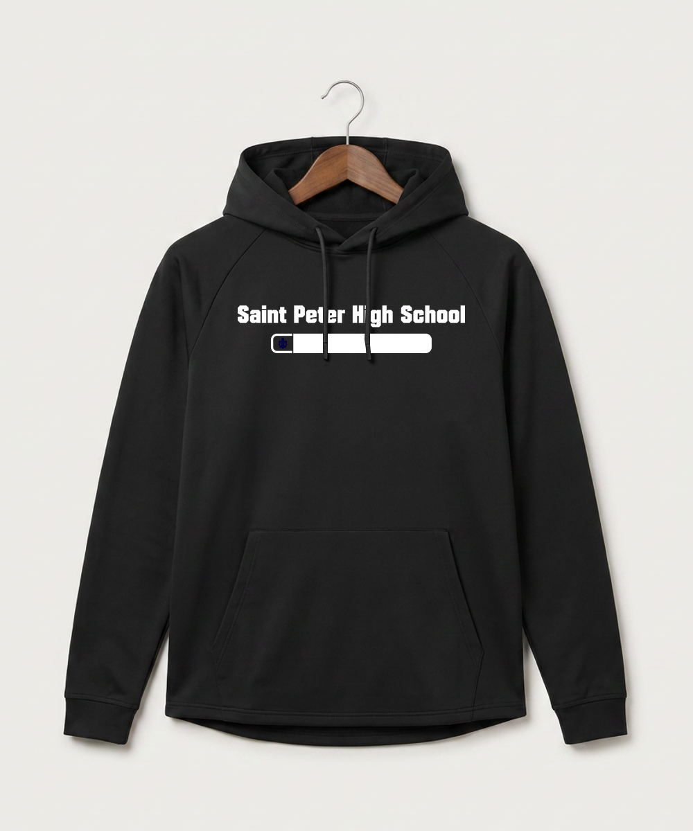 Saint Peter High School Athletics - Black Hoodie - Full Front