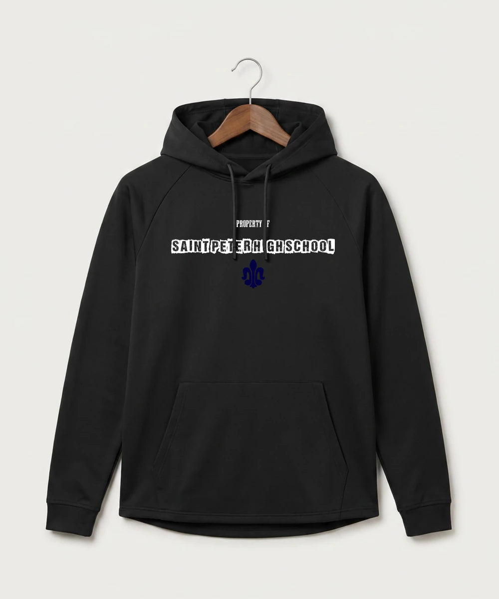 Saint Peter High School Athletics - Black Hoodie - Full Front