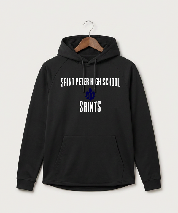 Saint Peter High School Athletics - Black Hoodie - Full Front