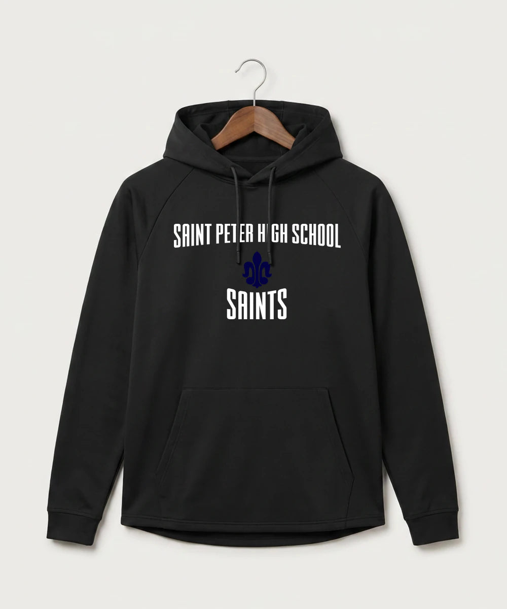 Saint Peter High School Athletics - Black Hoodie - Full Front