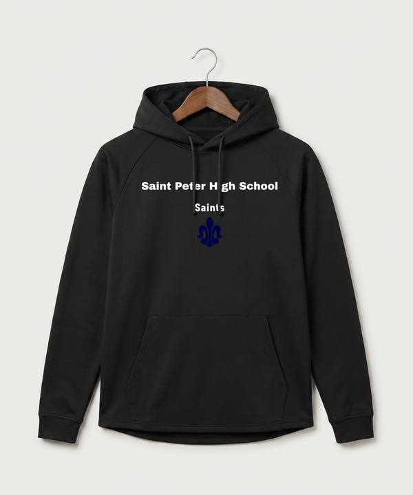 Saint Peter High School Athletics - Black Hoodie - Full Front