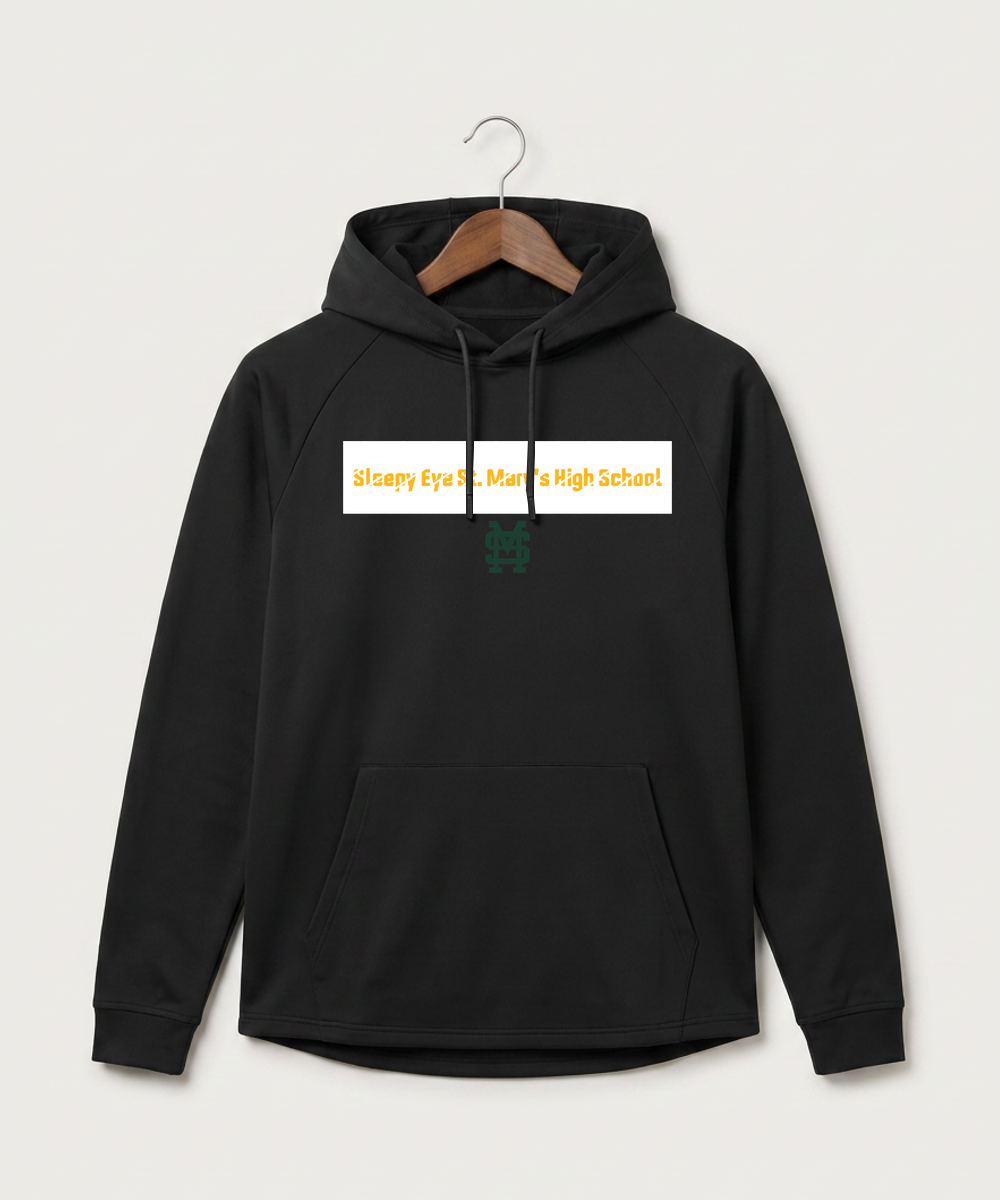 Sleepy Eye St. Mary's High School Athletics - Black Hoodie - Full Front