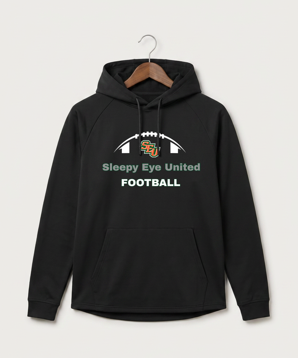 Sleepy Eye United Football (Boys) - Black Hoodie - Full Front