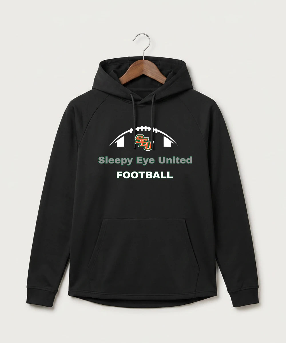 Sleepy Eye United Football (Boys) - Black Hoodie - Full Front