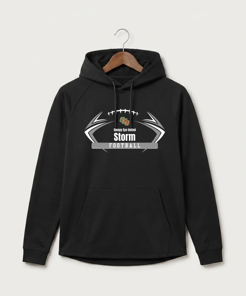 Sleepy Eye United Football (Boys) - Black Hoodie - Full Front