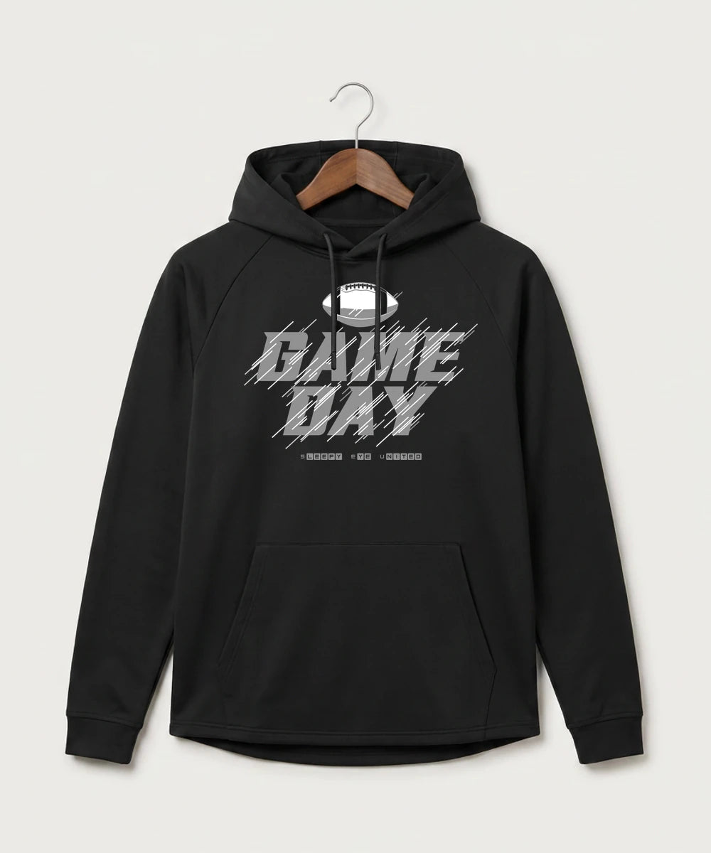 Sleepy Eye United Football (Boys) - Black Hoodie - Full Front