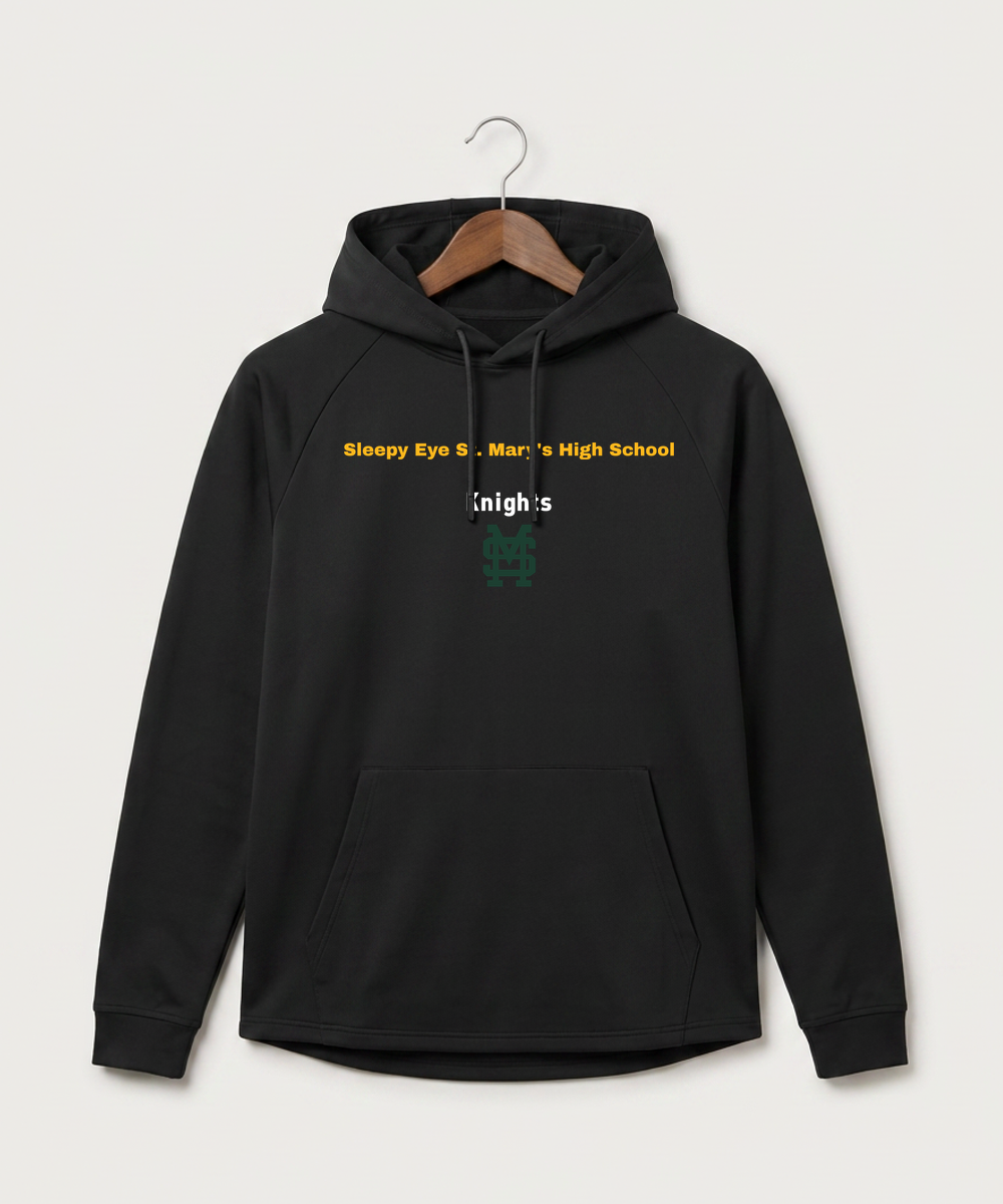 Sleepy Eye St. Mary's High School Athletics - Black Hoodie - Full Front