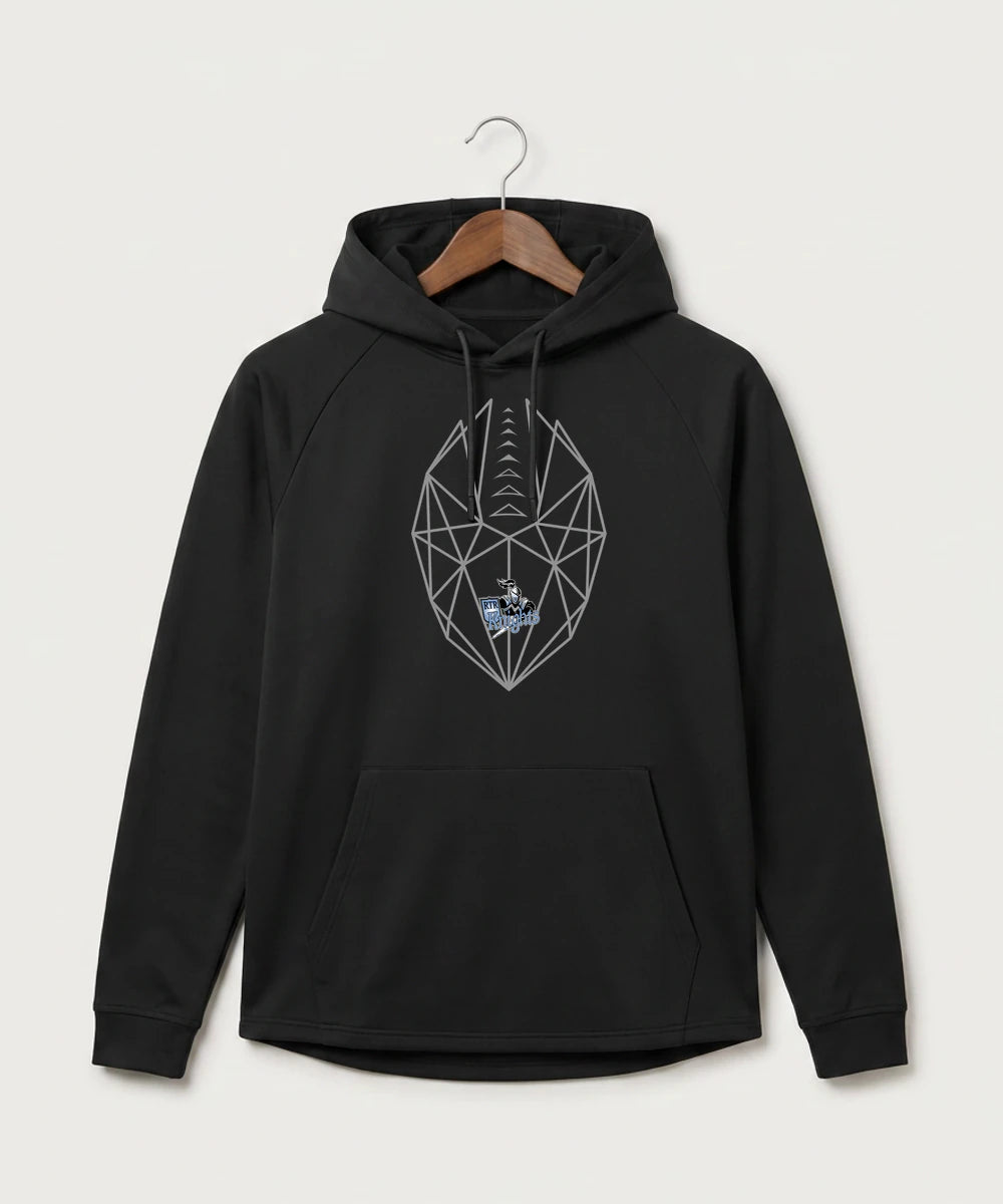 Russell-Tyler-Ruthton High School Football (Boys) - Black Hoodie - Full Front
