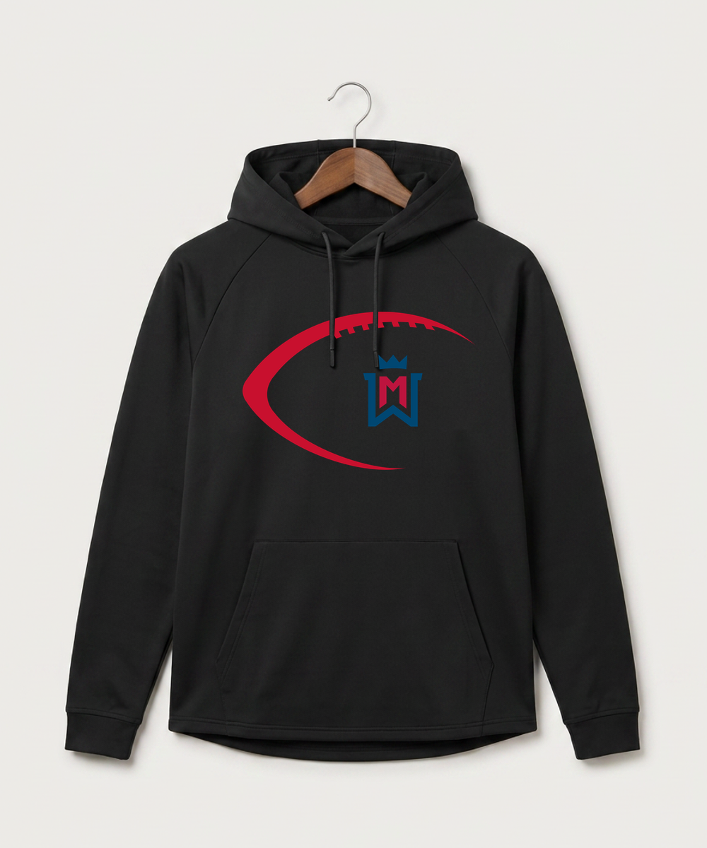 Watertown Mayer High School Football (Boys) - Black Hoodie - Full Front