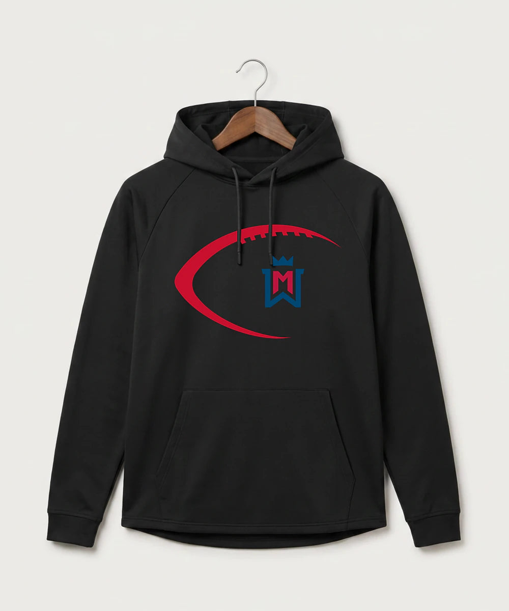 Watertown Mayer High School Football (Boys) - Black Hoodie - Full Front