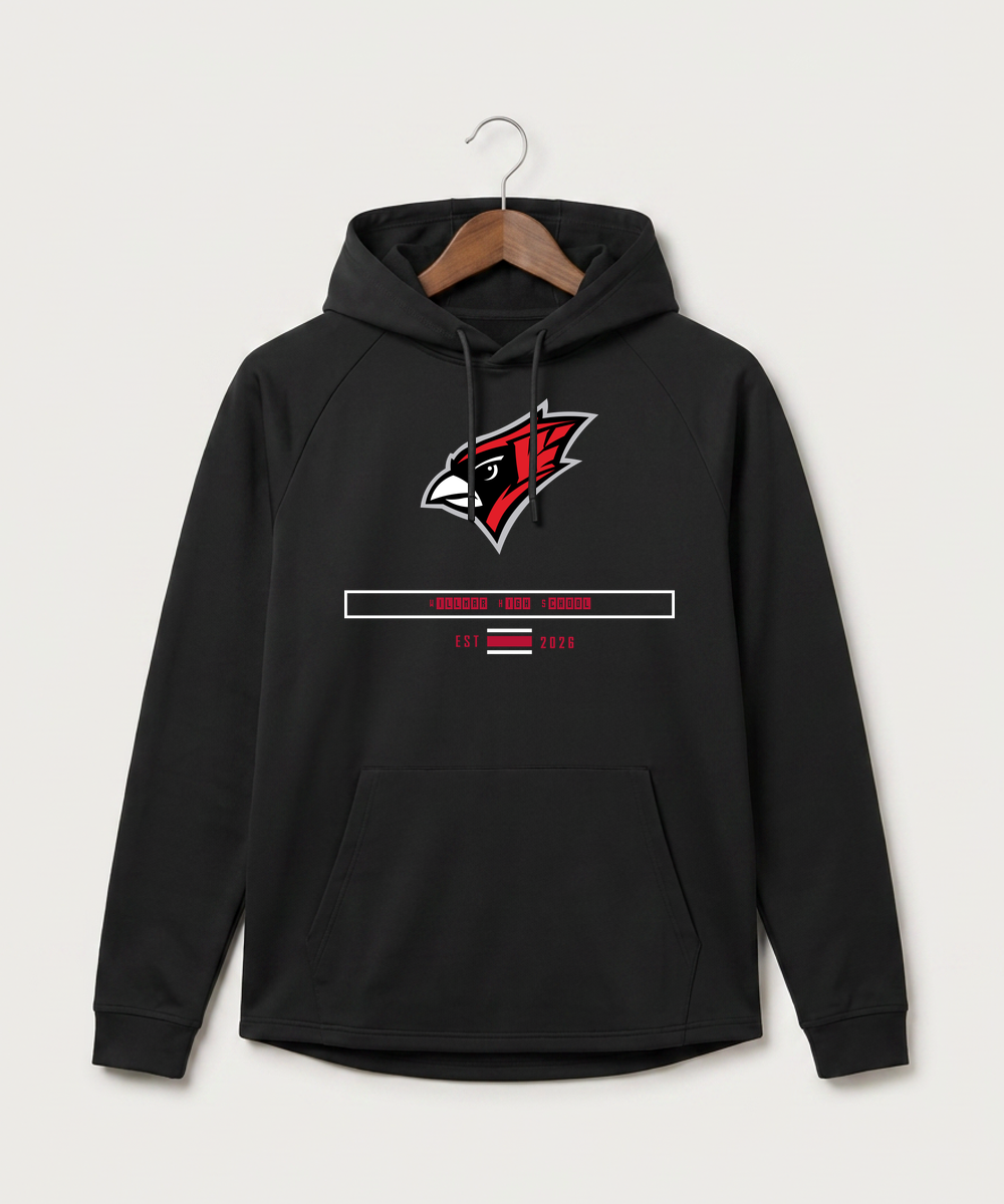 Willmar High School Athletics - Black Hoodie - Full Front