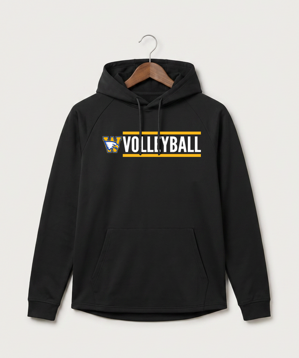 Windom Area High School Volleyball (Girls) - Black Hoodie - Full Front