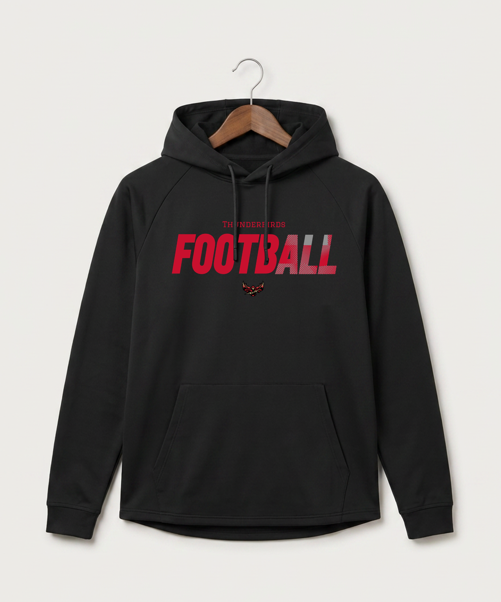 Gfw High School Football (Boys) - Black Hoodie - Full Front