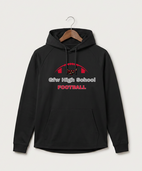 Gfw High School Football (Boys) - Black Hoodie - Full Front
