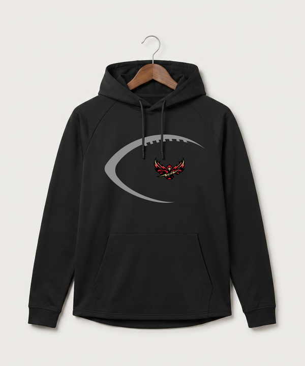 Gfw High School Football (Boys) - Black Hoodie - Full Front