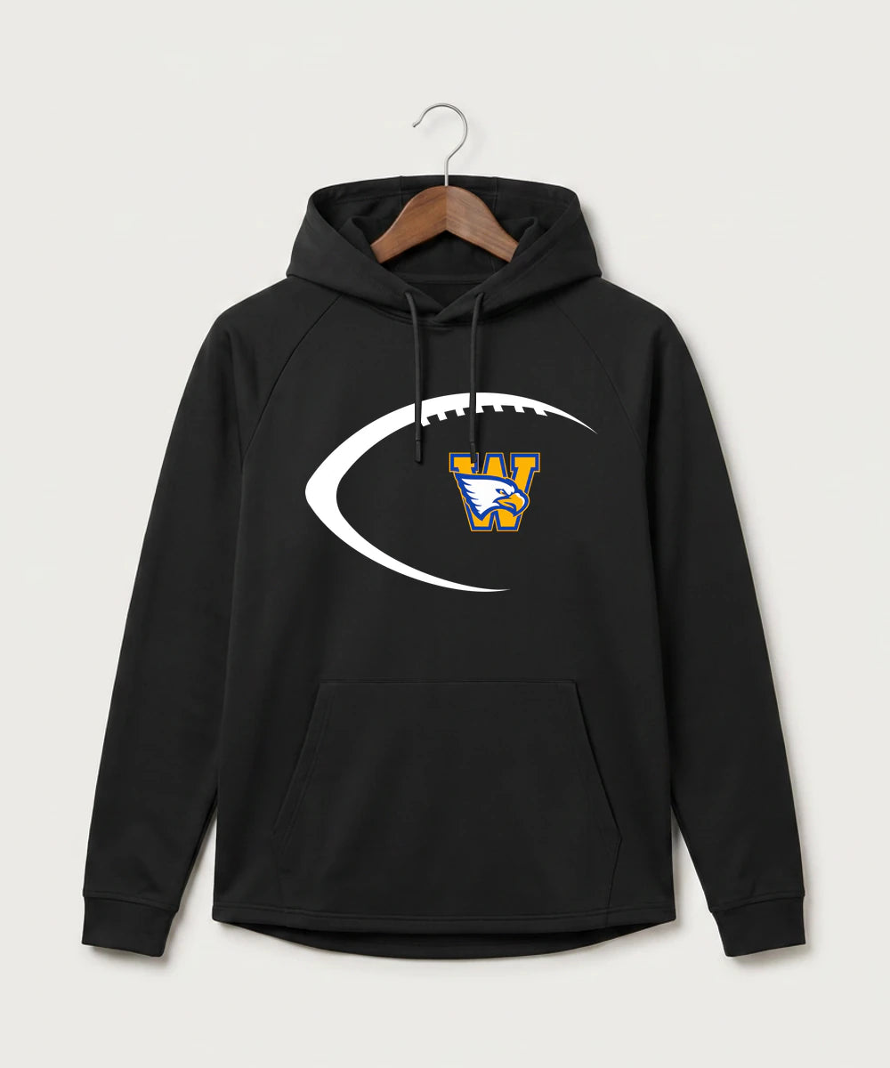 Windom Area High School Football (Boys) - Black Hoodie - Full Front