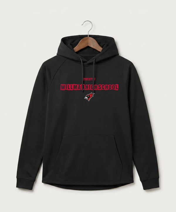 Willmar High School Athletics - Black Hoodie - Full Front